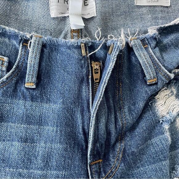 Frame Denim Le Cutoff Glenbarr Distressed Shorts - Picture 6 of 10